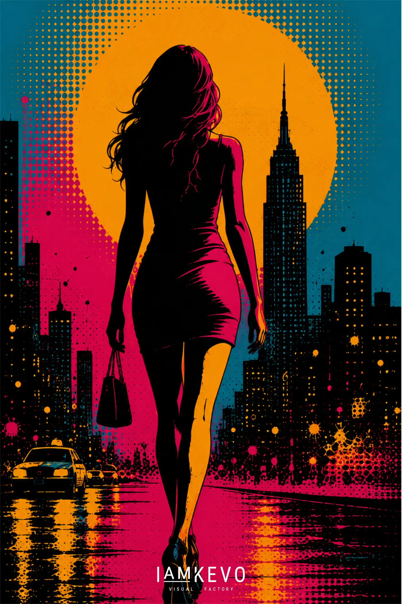 Night City Silhouette artwork from the DOT ERA Urban Motion series