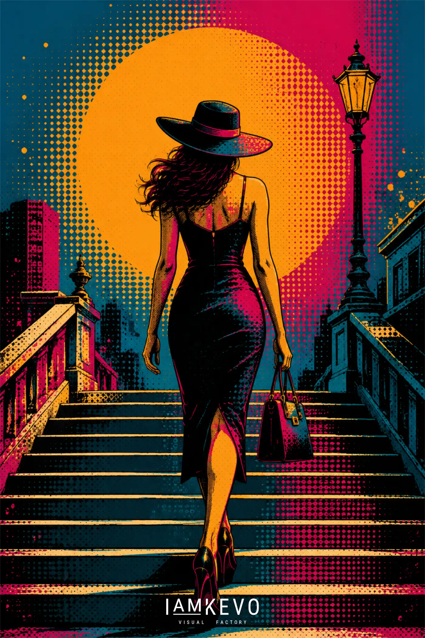 Bridge Noir Walk artwork from the DOT ERA Urban Motion series