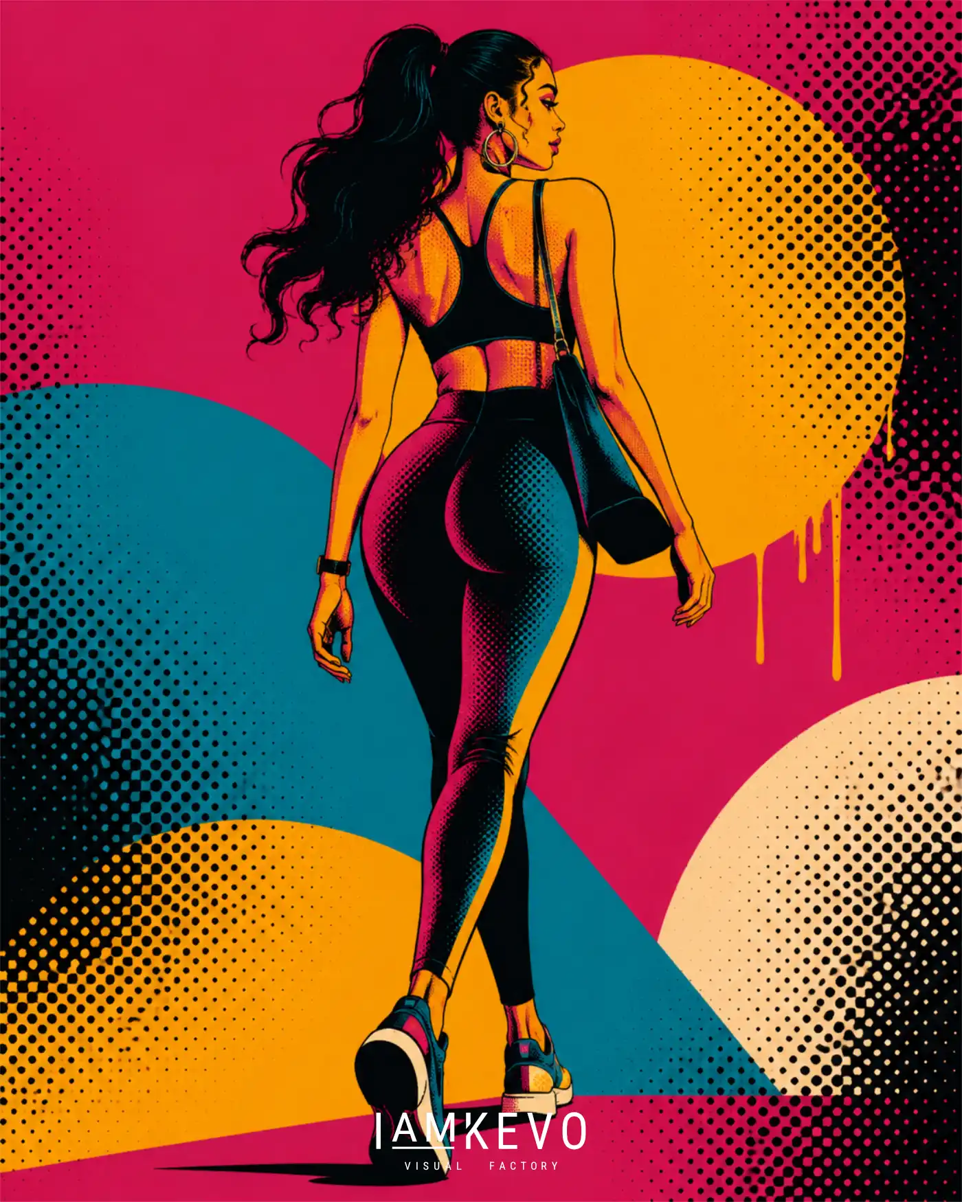 Solar Noir Stride artwork from the DOT ERA Urban Motion series