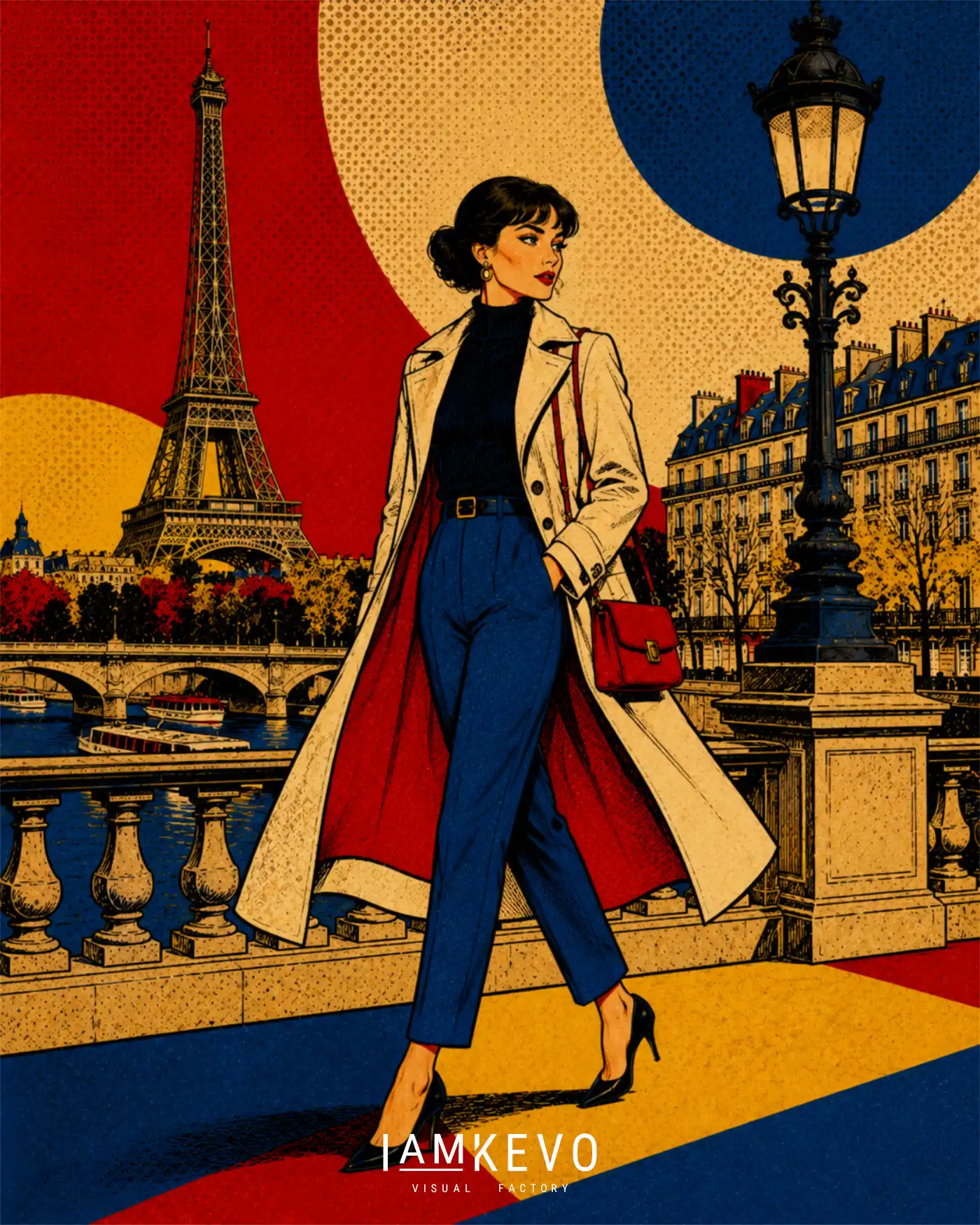 Chic Seine Stroll artwork from the DOT ERA Urban Motion series
