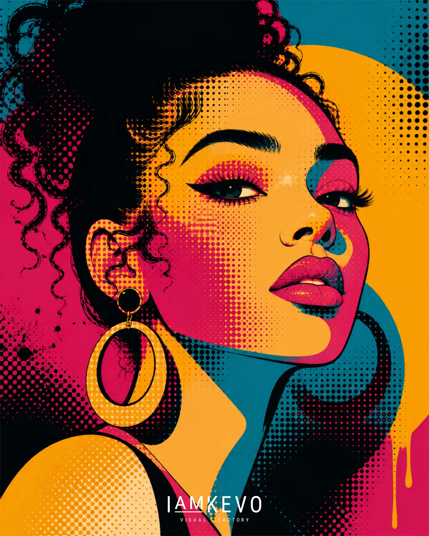 Urban Muse artwork from the DOT ERA Pop Portraits series