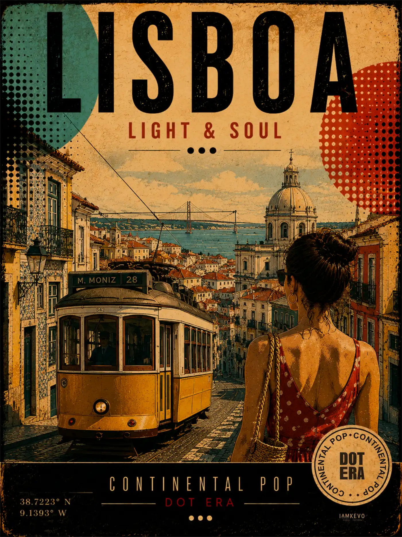Lisboa Light Soul artwork from the Dot Era Continental Pop collection