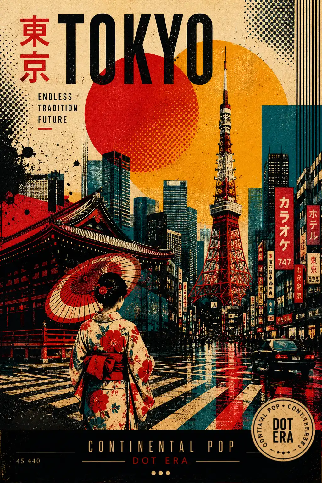 Tokyo artwork with Endless Tradition Future subtitle from the Dot Era Continental Pop collection
