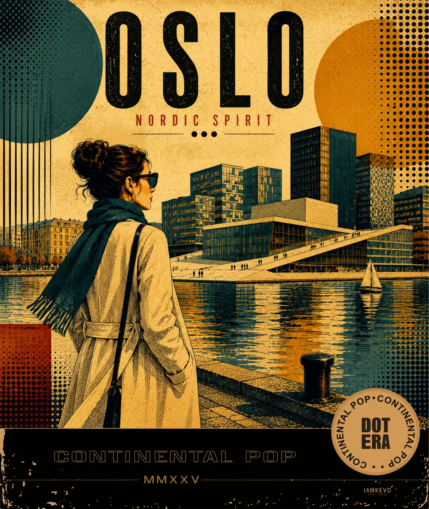 Oslo Nordic Spirit artwork from the Dot Era Continental Pop collection
