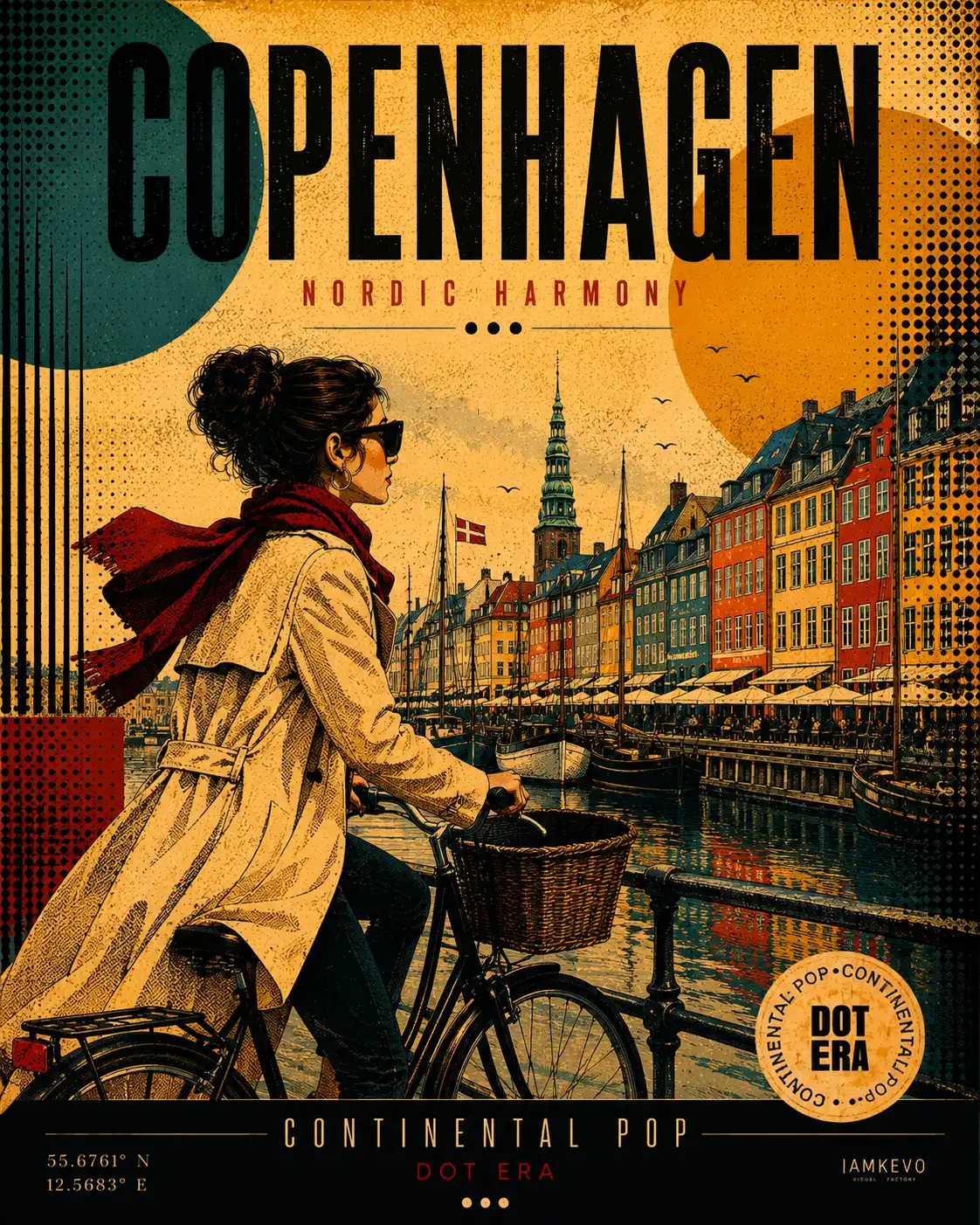 Copenhagen Nordic Harmony artwork from the Dot Era Continental Pop collection