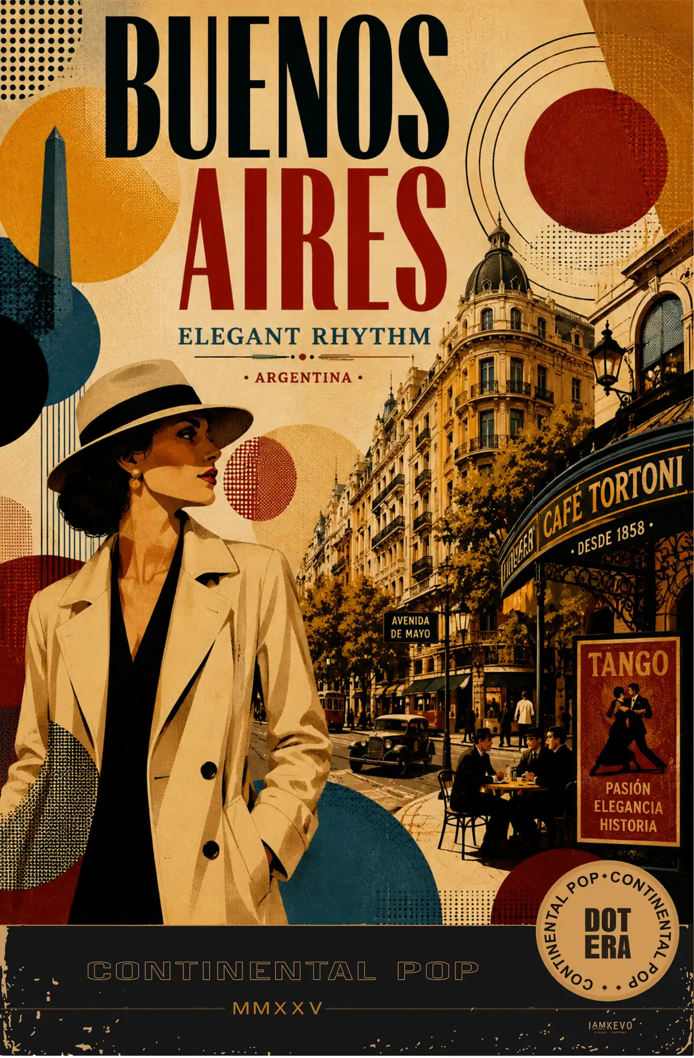 Buenos Aires Elegant Rhythm artwork from the Dot Era Continental Pop collection