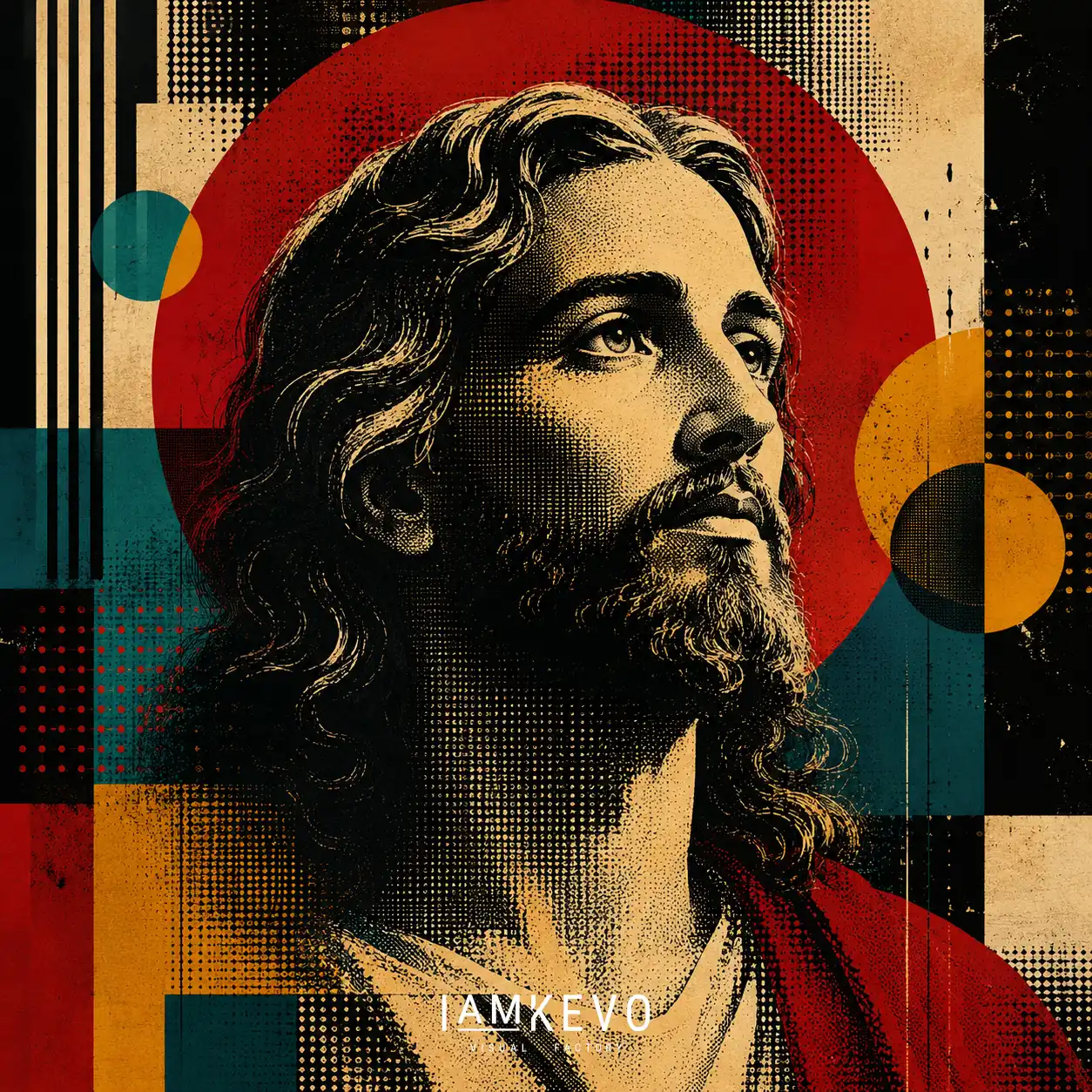 Jesus Christ Timeless Compassion artwork from the DOT ERA Graphic Icons series