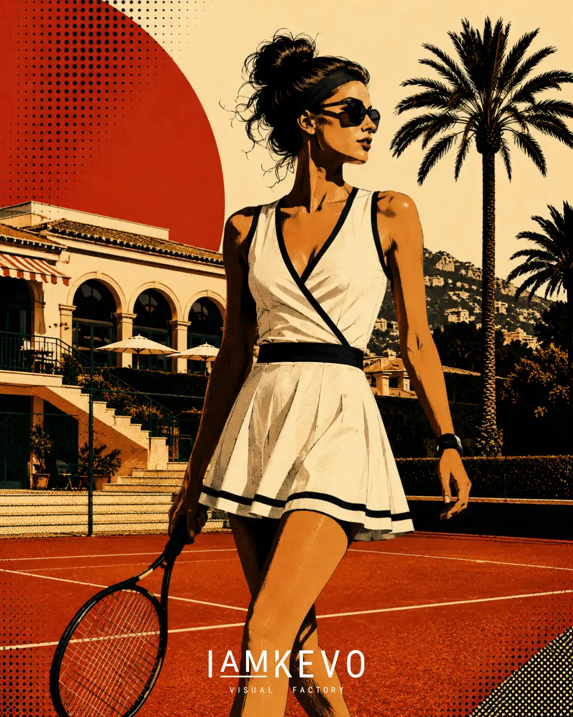 Court Stride artwork from the DOT ERA Sport Motion series