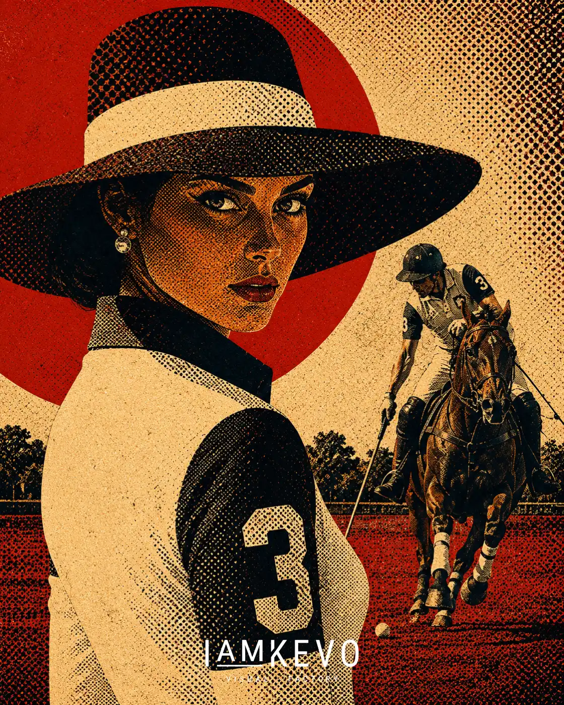 Polo Gaze artwork from the DOT ERA Sport Motion series