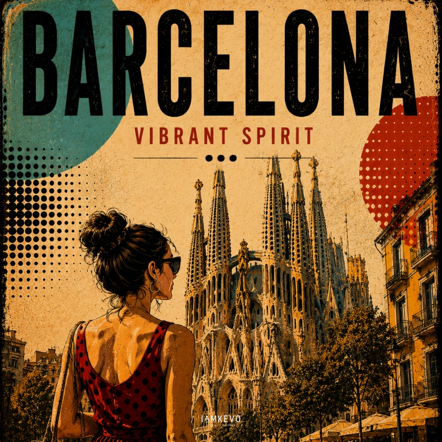 Barcelona Vibrant Spirit Dot Era Continental Pop