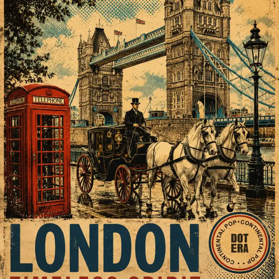 London Timeless Spirit Dot Era Continental Pop