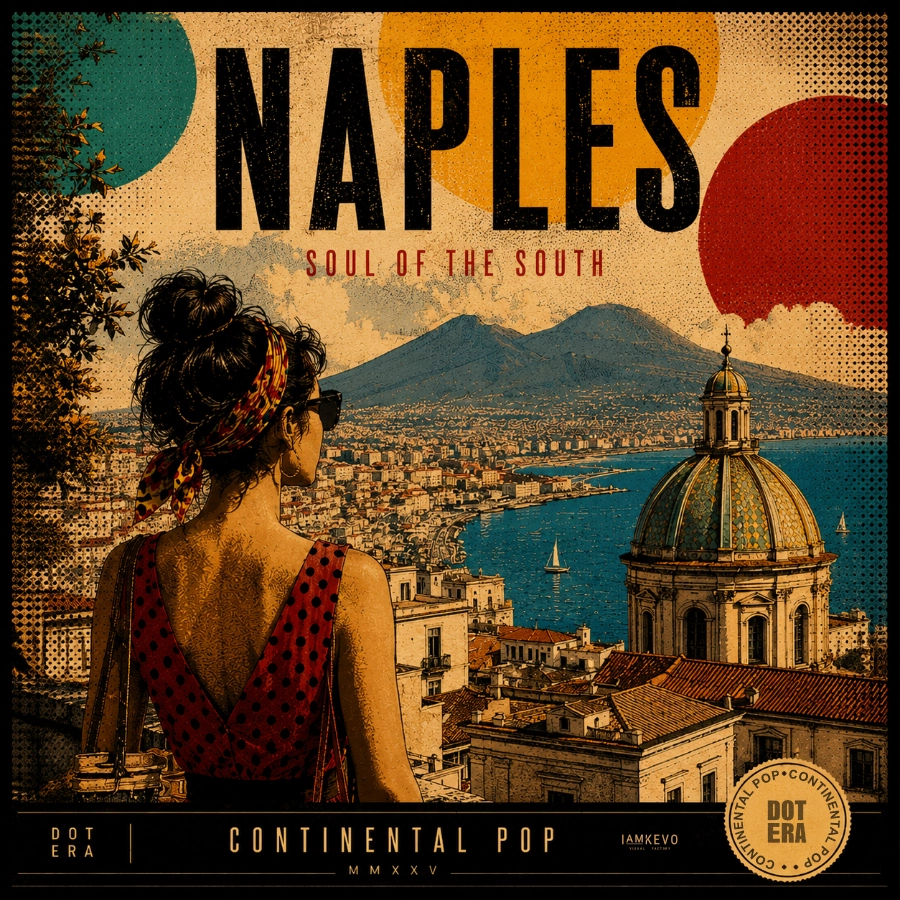 Naples travel poster from the Dot Era Continental Pop collection