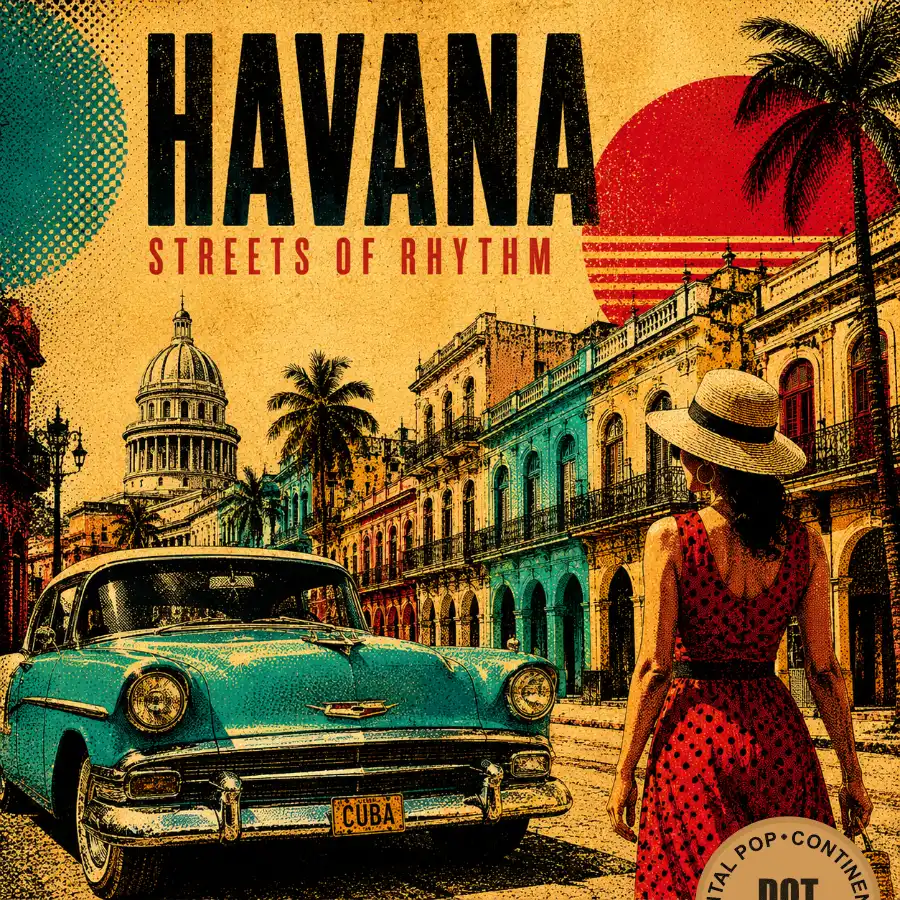 Havana Streets of the Rhythm poster from the Dot Era Continental Pop collection