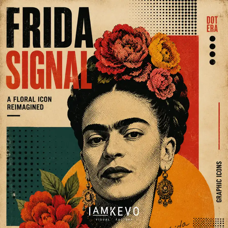 Frida Signal artwork from the Dot Era Graphic Icons collection