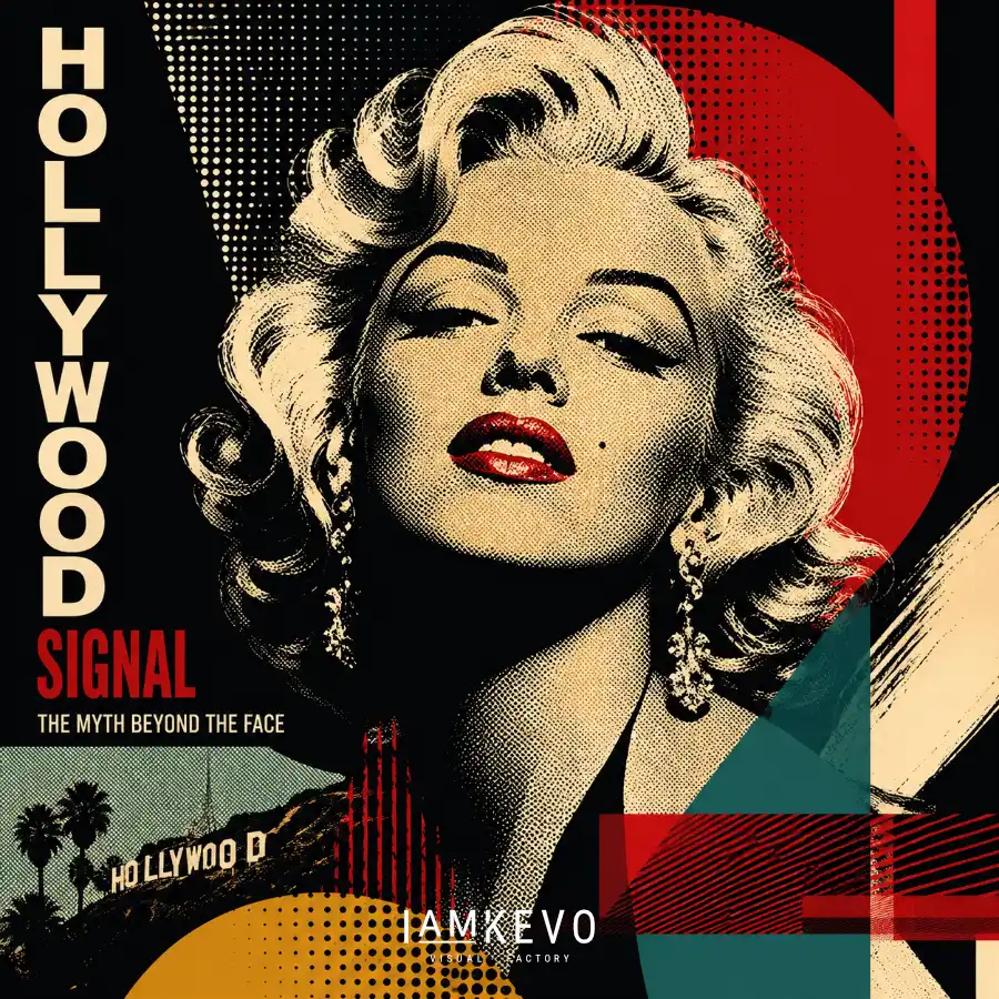 Hollywood Signal portrait from the Dot Era Graphic Icons collection