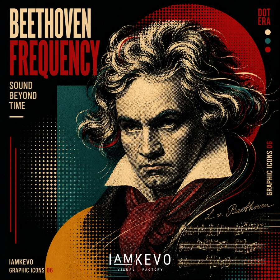 Beethoven Frequency artwork from the Dot Era Graphic Icons collection