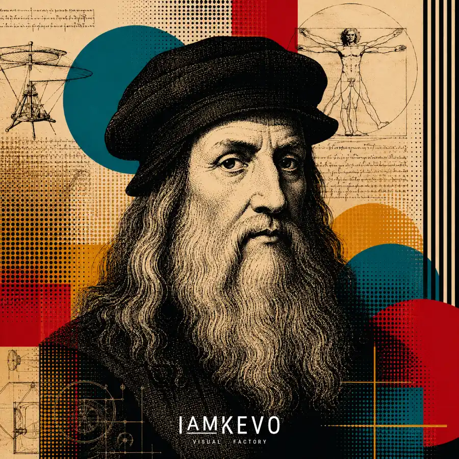 Da Vinci Vision artwork from the Dot Era Graphic Icons collection