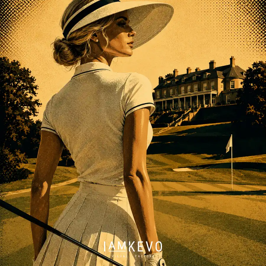 Golf player on the fairway from the Dot Era Sport Motion collection