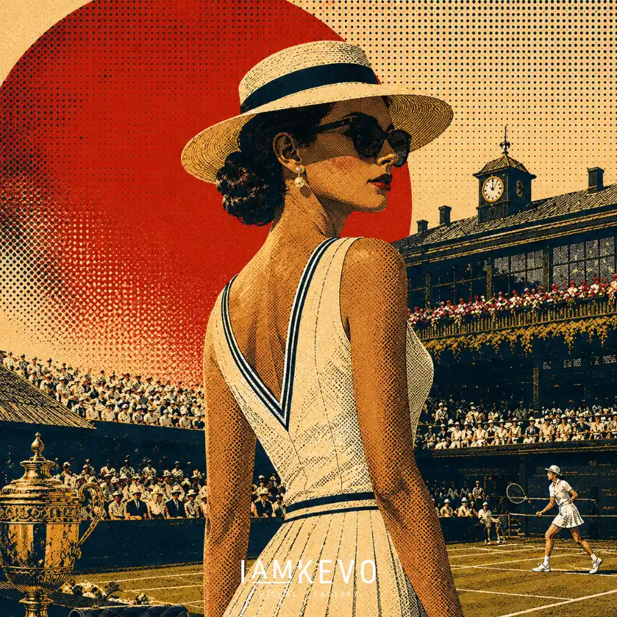 Club court tennis scene from the Dot Era Sport Motion collection