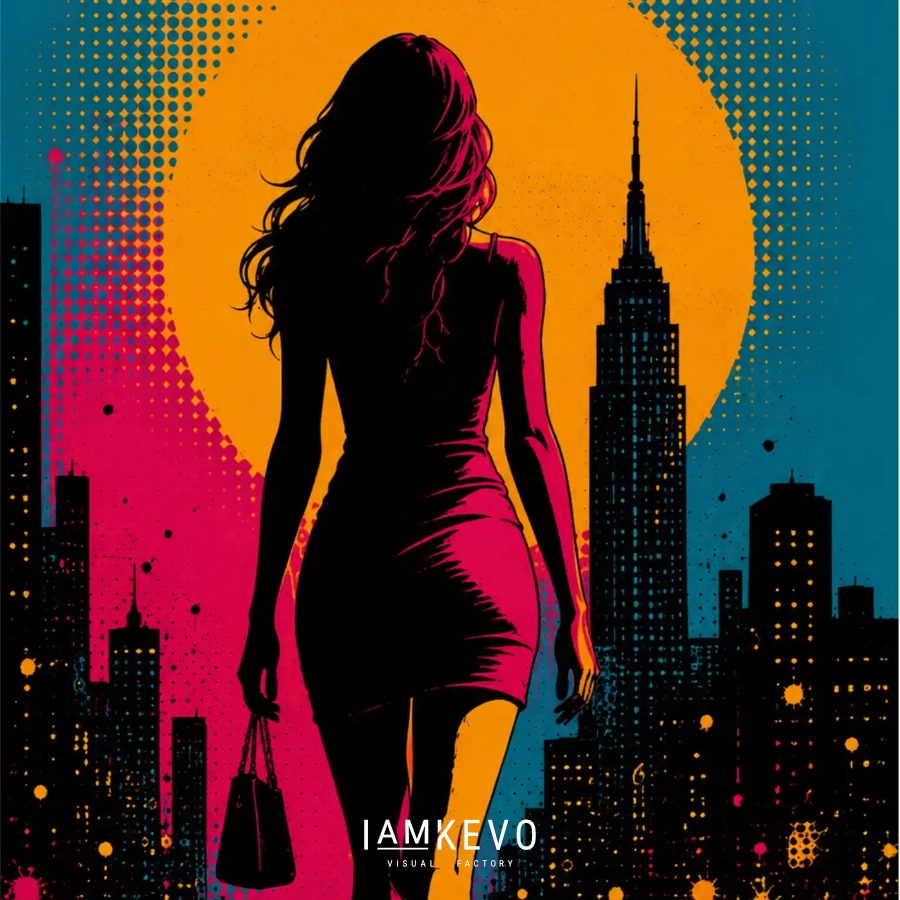 Night City Silhouette artwork from the Dot Era Urban Motion collection