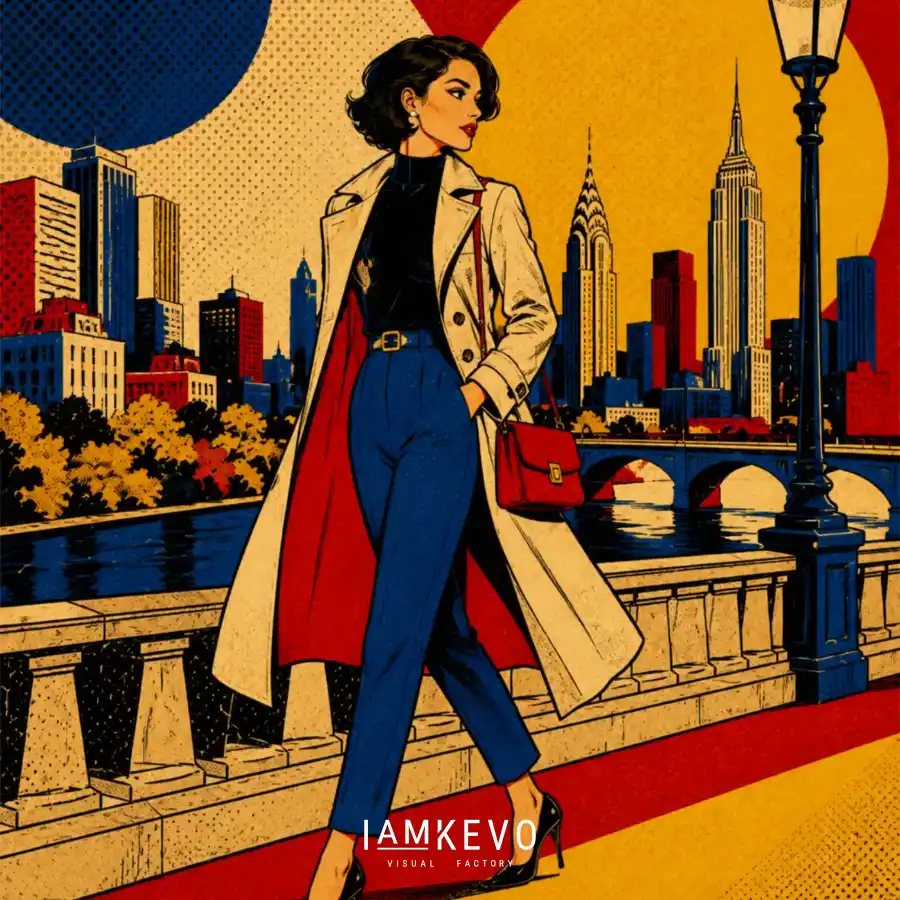 City Riviera Walk artwork from the Dot Era Urban Motion collection