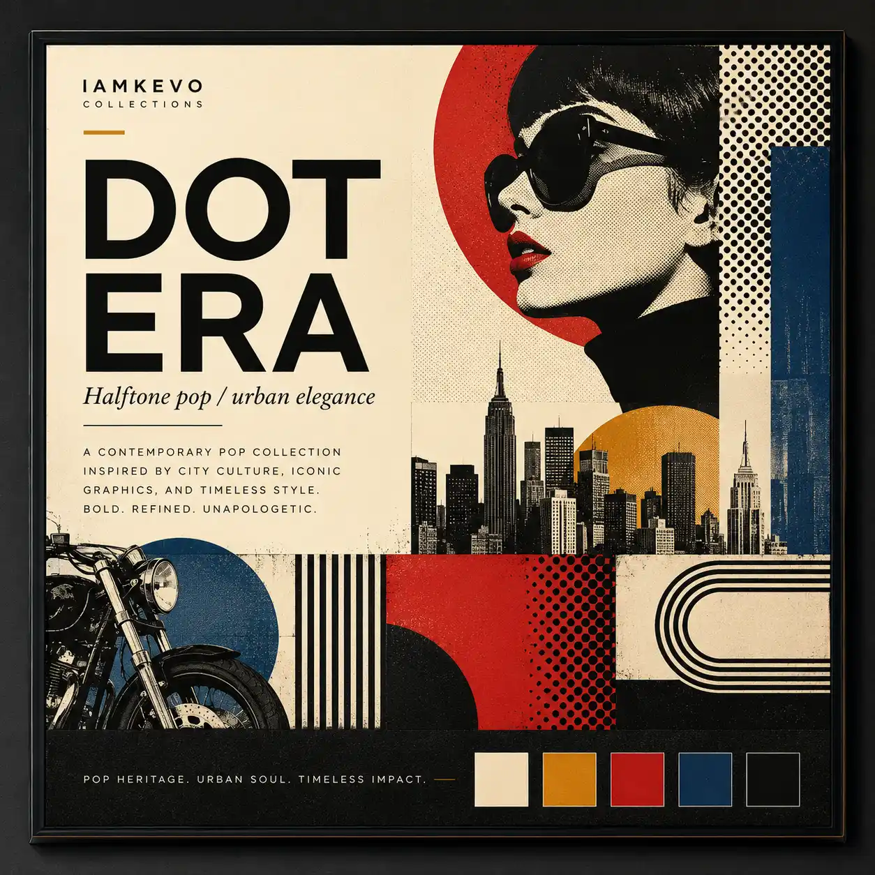 Dot Era collection preview with halftone pop art texture