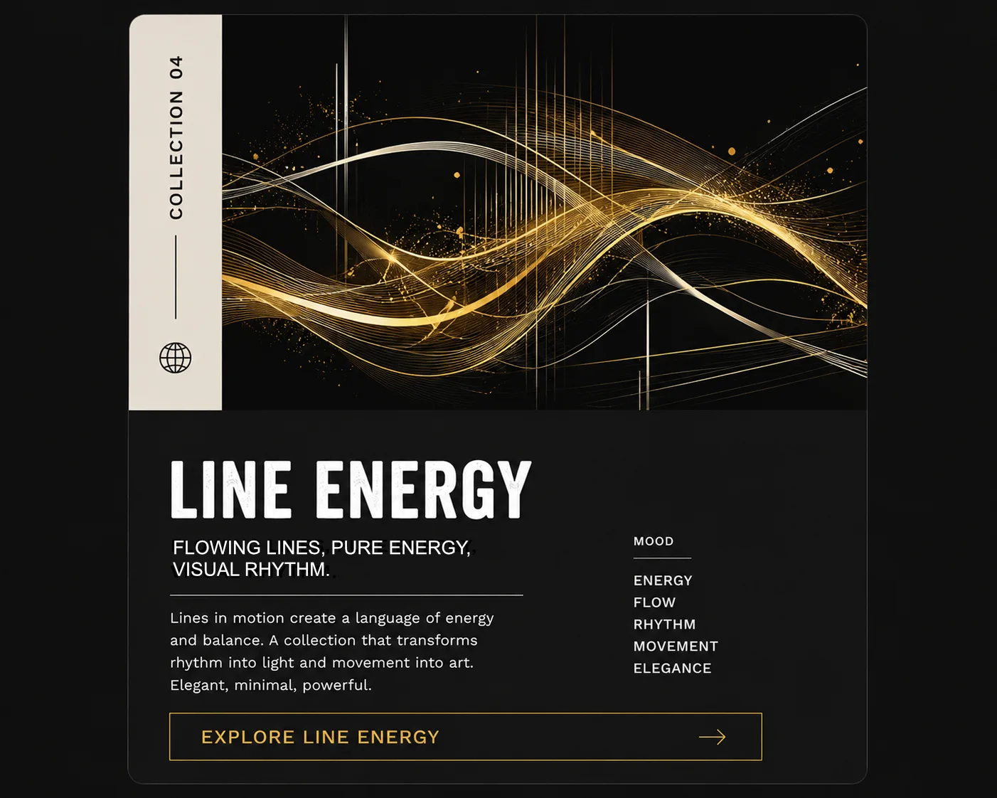 Line Energy collection preview with flowing visual rhythm